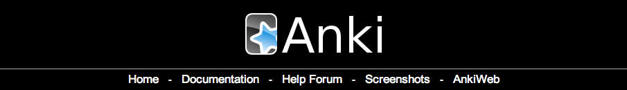 La page d'accueil d'Anki.