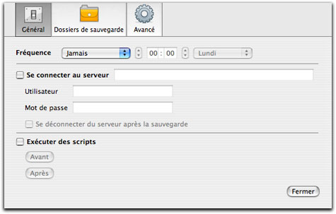 Automatisation avec iBackup