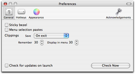 preferences jumpcut