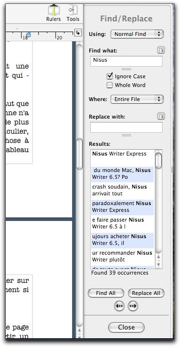 nisus writer express advanced typography