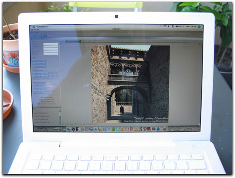 photo écran brillant MacBook